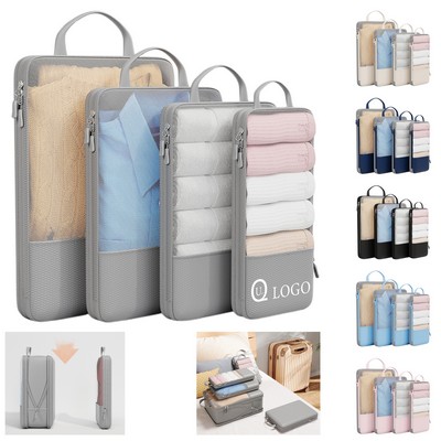 Four-Piece Large-Capacity Compressible Travel Packing Set
