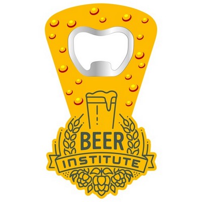 Pvc Bottle Opener / Magnet. 4" X 1-1/2"