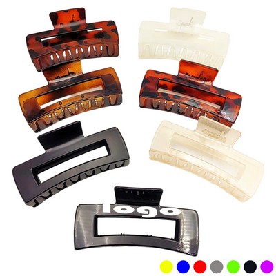 Colorful Hair Clips Large Neutral Rectangle Hair Claw