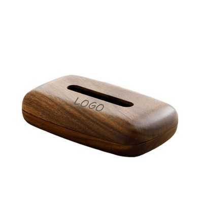 Elegant Walnut Magnetic Tissue Box