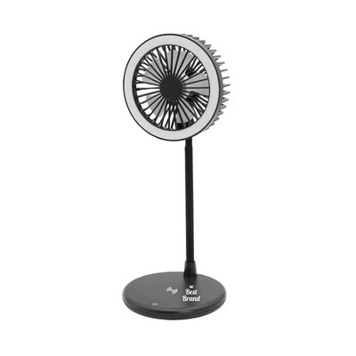 Multifunctional Desktop Fan Integrated with Ring Light