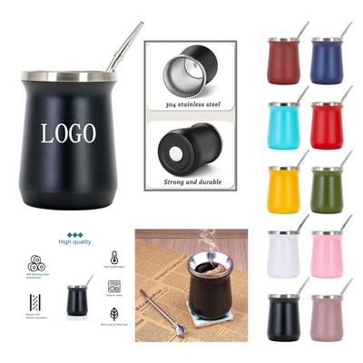 Double-Layer Stainless Steel Yerba Mate Mug