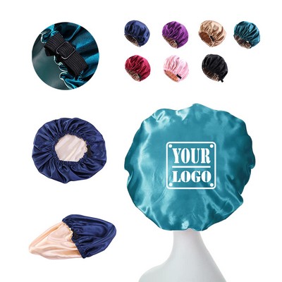 Reversible Satin Shower Cap