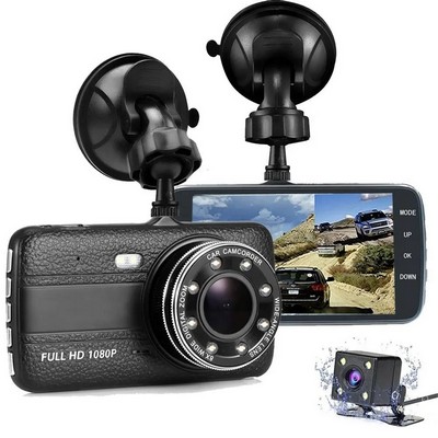 Dual Lens 4-inch High-definition Dash Camera