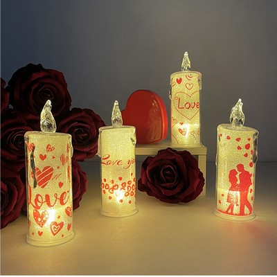 Electronic Candle LED Light W/ Candlesticks