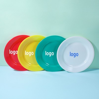 8" Custom Multi Color Reusable BPA Free Plastic Dinner Plate