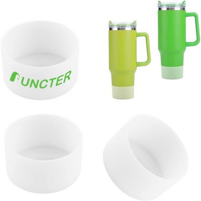 Transparent Silicone Heat-Insulating Cup Sleeve 2.95" Diameter