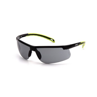 Ever-Lite Safety Glasses, Black/Lime Frame with H2MAX Anti-Fog Lens