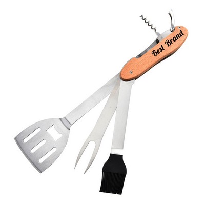 Stainless Steel 5-in-1 Multifunctional BBQ Tools