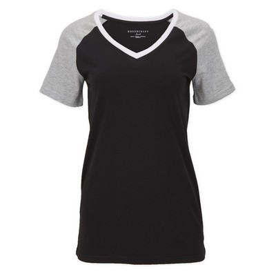 Boxercraft Color Blocked V-Neck Tee