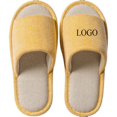 Home Cotton Linen Slippers