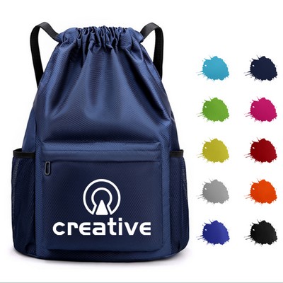 Anywhere Wet-Dry Compartment Drawstring Bag