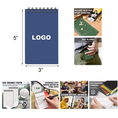 3 x 5" Stone Paper Notepad
