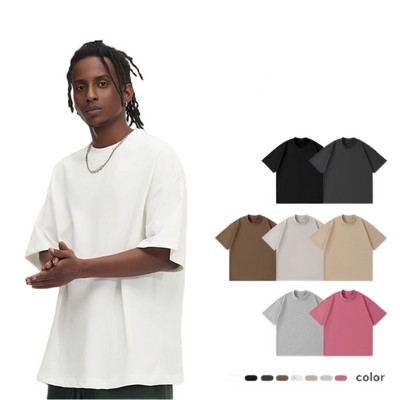 Premium Heavyweight Combed Cotton Oversized Drop-Shoulder T-Shirt