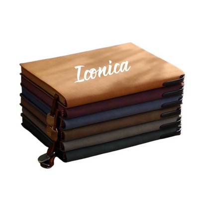 Lined Journal Notebook Faux-Leather Cover