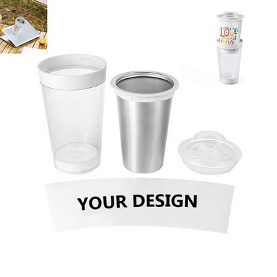 DIY stainless steel suction cup cups