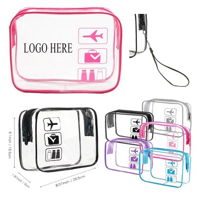 PVC Transparent Cosmetic Zipper Bag