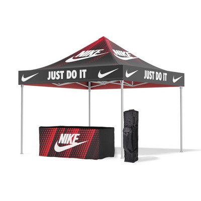 Prime Pop Up Canopy Tent w/Fitted Tablecover & Rolling Carry bag