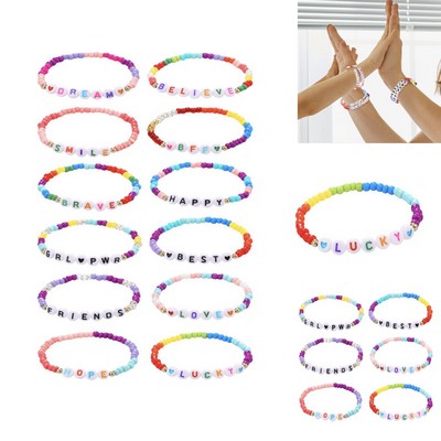 Elastic Beaded Friendship Bracelet
