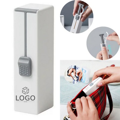 Portable And Refillable Dental Floss Pick Storage Container