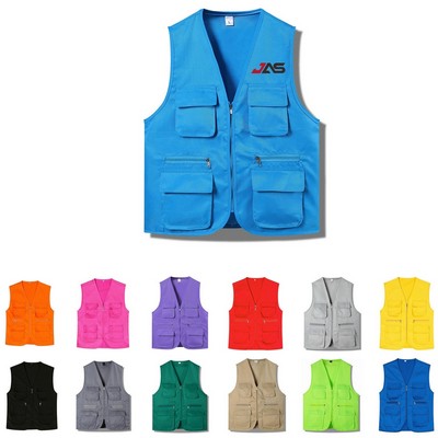Multi-Pockets Work Fishing Vests
