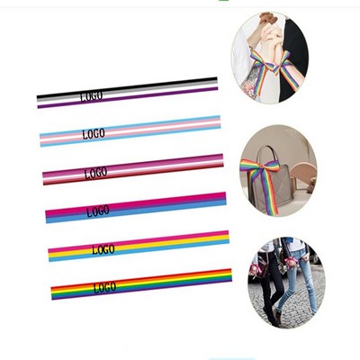 LGBT Pride Rainbow 100% Polyester Flag Streamer Ribbon for Outdoor/Indoor Events