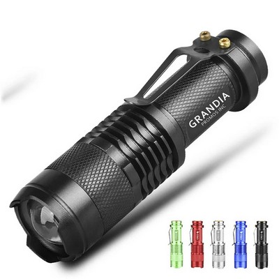 Compact Rechargeable LED Zoom Torch