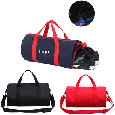 Handheld & Shoulder 600D Oxford Fabric Sports Shoes Storage Tote Bag