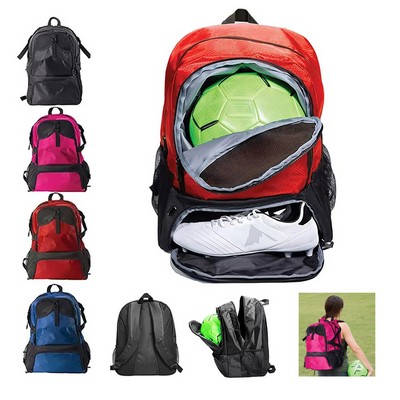 Soccer Gear Backpack with Ball Pocket