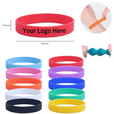Colorful Rubber Debossed Bracelet