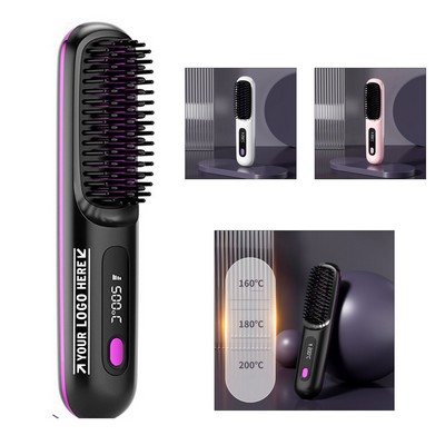 Cordless Hair Straightener Brush