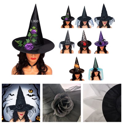 Halloween Witch Cosplay Party Hat