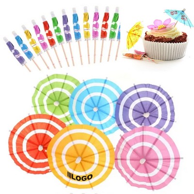Decorative Cocktail Umbrella Toothpicks
