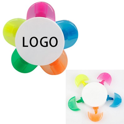 Multi-Color Flower Shape Highlighter