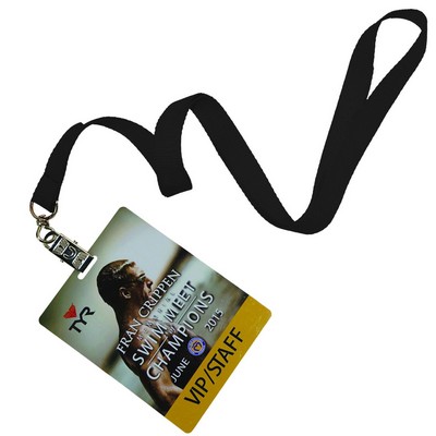 5/8" inch Polyester Lanyards w/ PVC Card