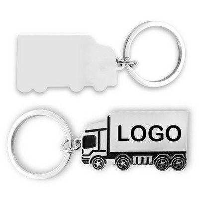 Box Truck Shaped Keychain
