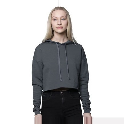 Royal Apparel Women's Fashion Fleece Crop Hoodie
