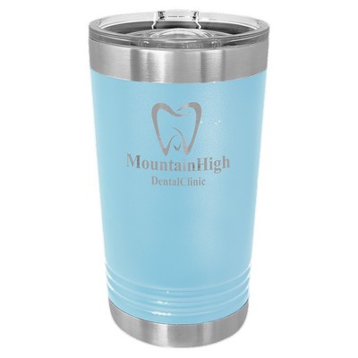 Polar Camel Light Blue 16 oz. Pint with Slider Lid