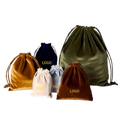 Velvet bags With Drawstring Colorful Jewelry Pouches Candy