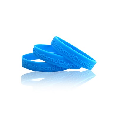 3/4" Embossed Silicone Wrist band