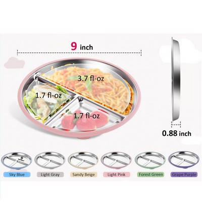 Stainless Steel Toddler Plate