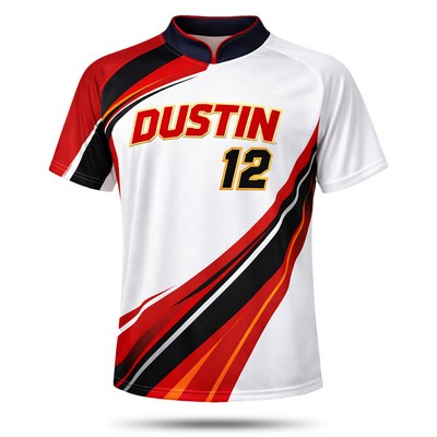 Premium Sublimated Mandarin Collar Raglan Baseball T-shirt