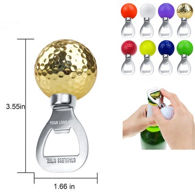 Stainless Steel Golf Ball Bottle Opener for Beer Lover