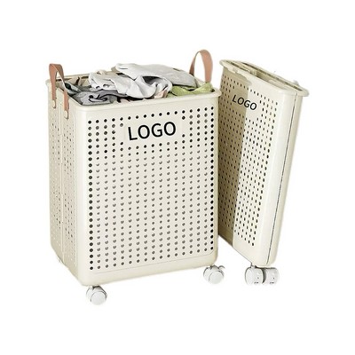 Collapsible Laundry Basket With Wheels