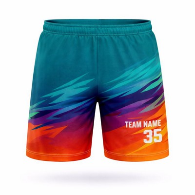 Unisex Sublimated Training Shorts Upf Drifit Reversible 4.5oz