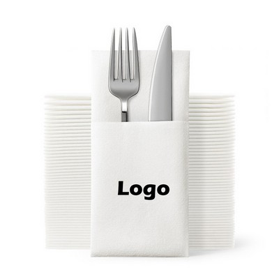 Customized Prefolded For Silverware Disposable Napkins