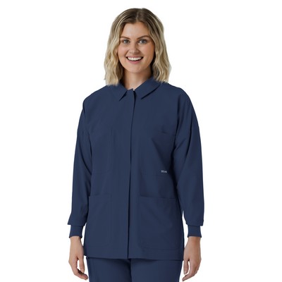 Wink - Nurtur - Womens Four-Pocket Scrub Shirt Jacket