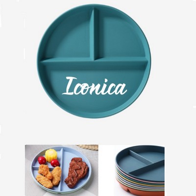 Wheat straw divided plate