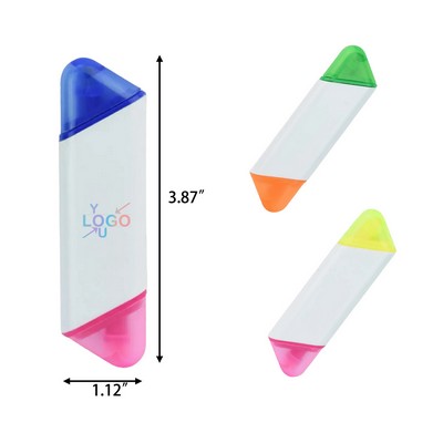 Dual Tip Two-Tone Highlighter Marker