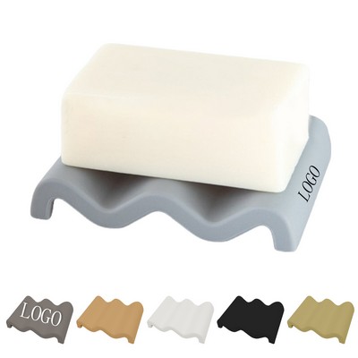 Wave Design Silicone Soap Tray